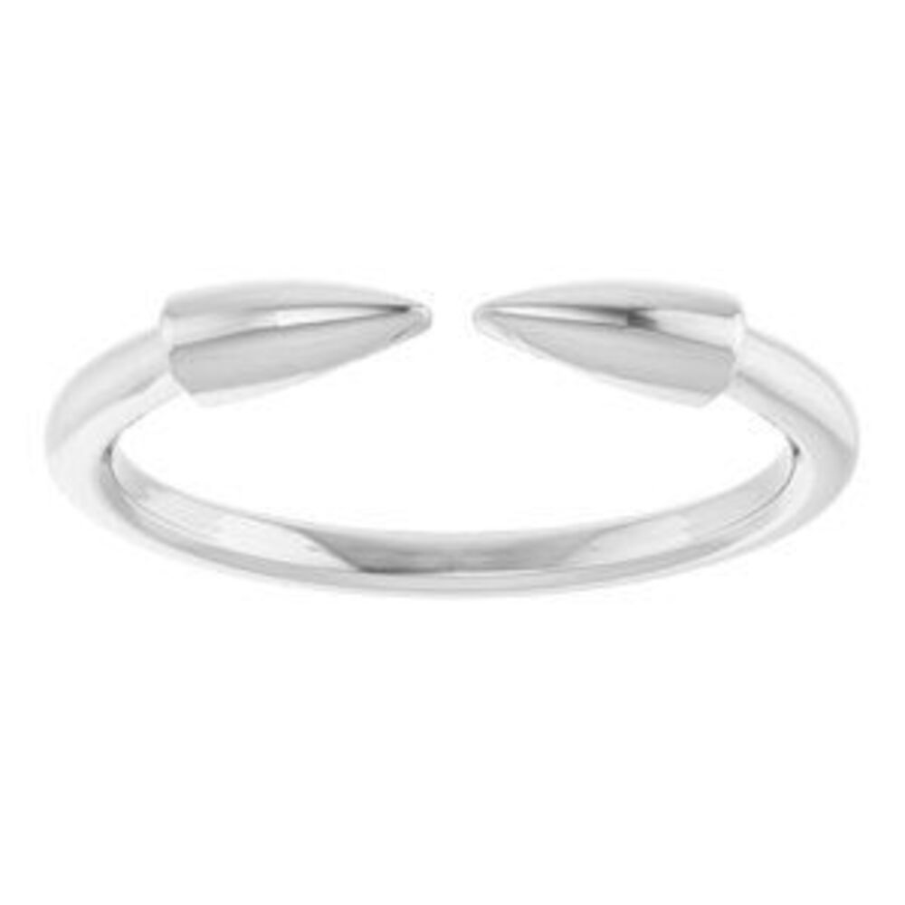 Sterling Silver Stackable Spike Ring - image 3